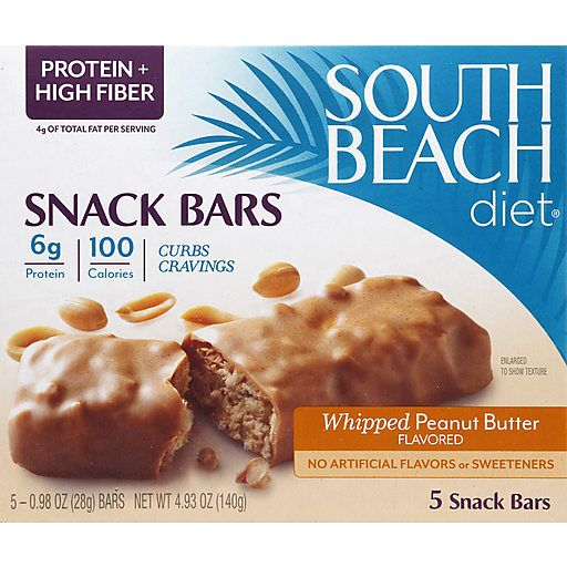 South Beach Diet Snack Bars, Whipped Peanut Butter Flavored