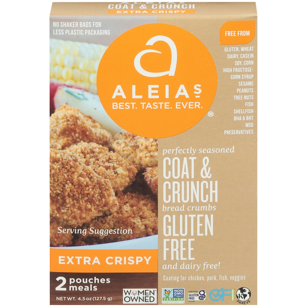 Aleia's Bread Crumbs, Gluten Free, Coat & Crunch, Extra Crispy