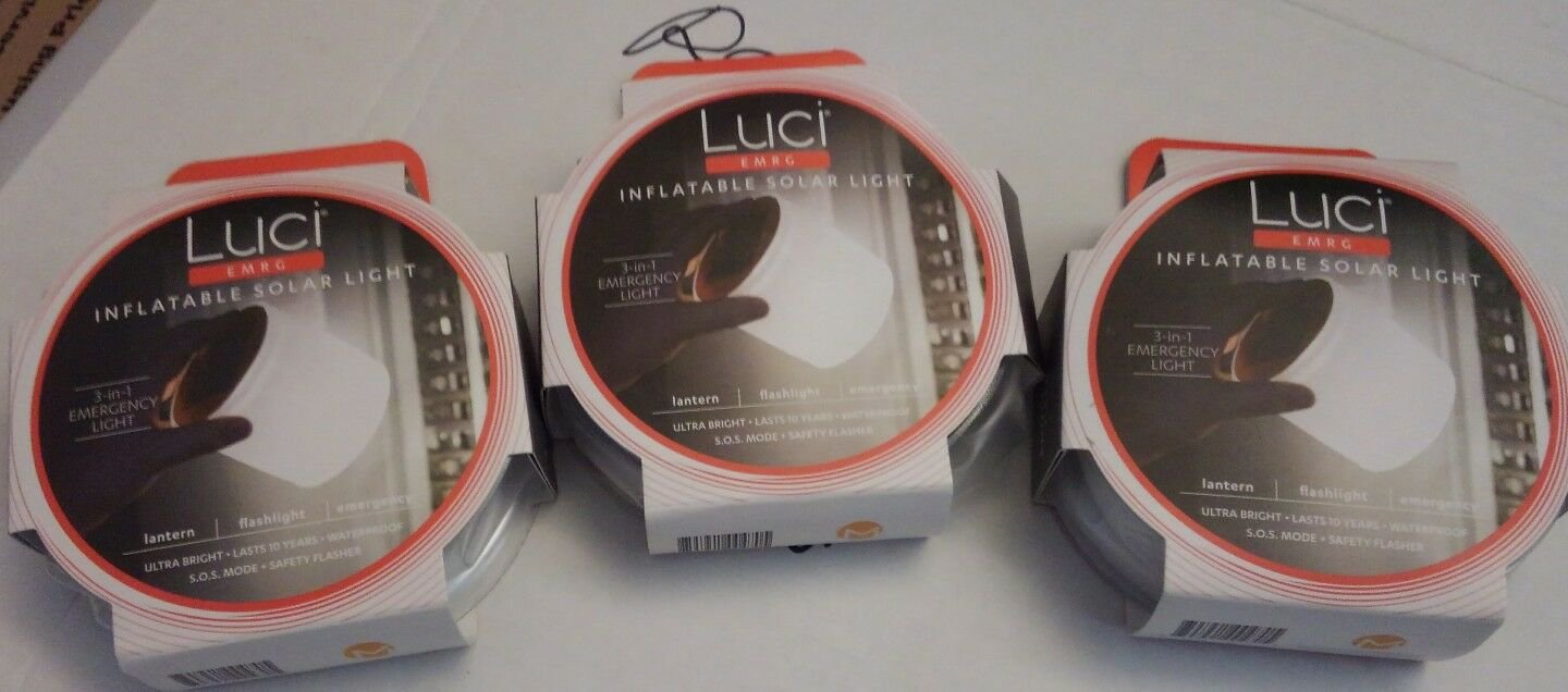 Luci Original EMRG By MPOWERD Inflatable Solar Light And Flashlight