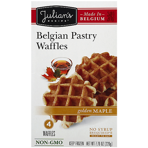 Julian's Recipe Waffles, Belgian Pastry, Golden Maple