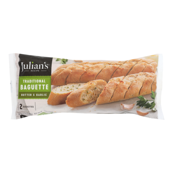 Julian's Recipe Butter & Garlic Traditional Baguette