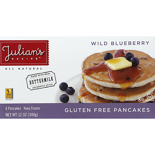 Julian's Recipe Pancakes, Gluten Free, Wild Blueberry