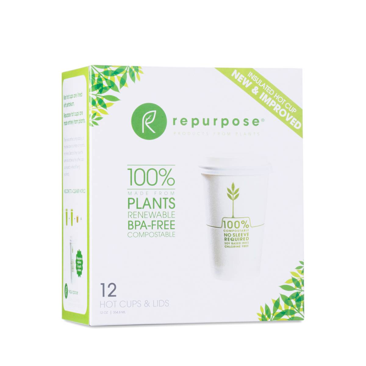 Repurpose Hot Cups & Lids, 12 Oz