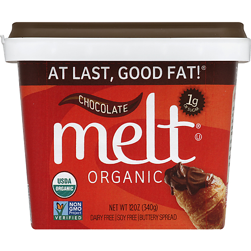 Melt Buttery Spread, Organic, Chocolate 12 Oz