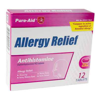 12ct Antihistamine Allergy Relief Tablets
