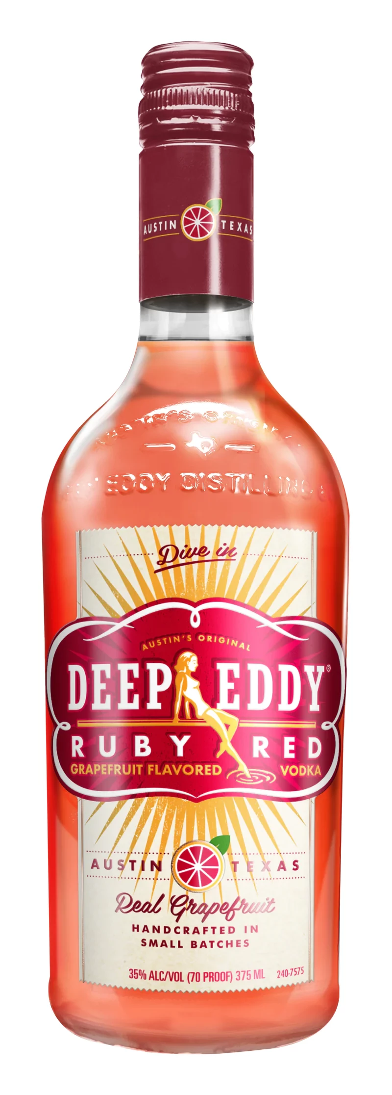 Deep Eddy Ruby Red Grapefruit Flavored Vodka 375Ml