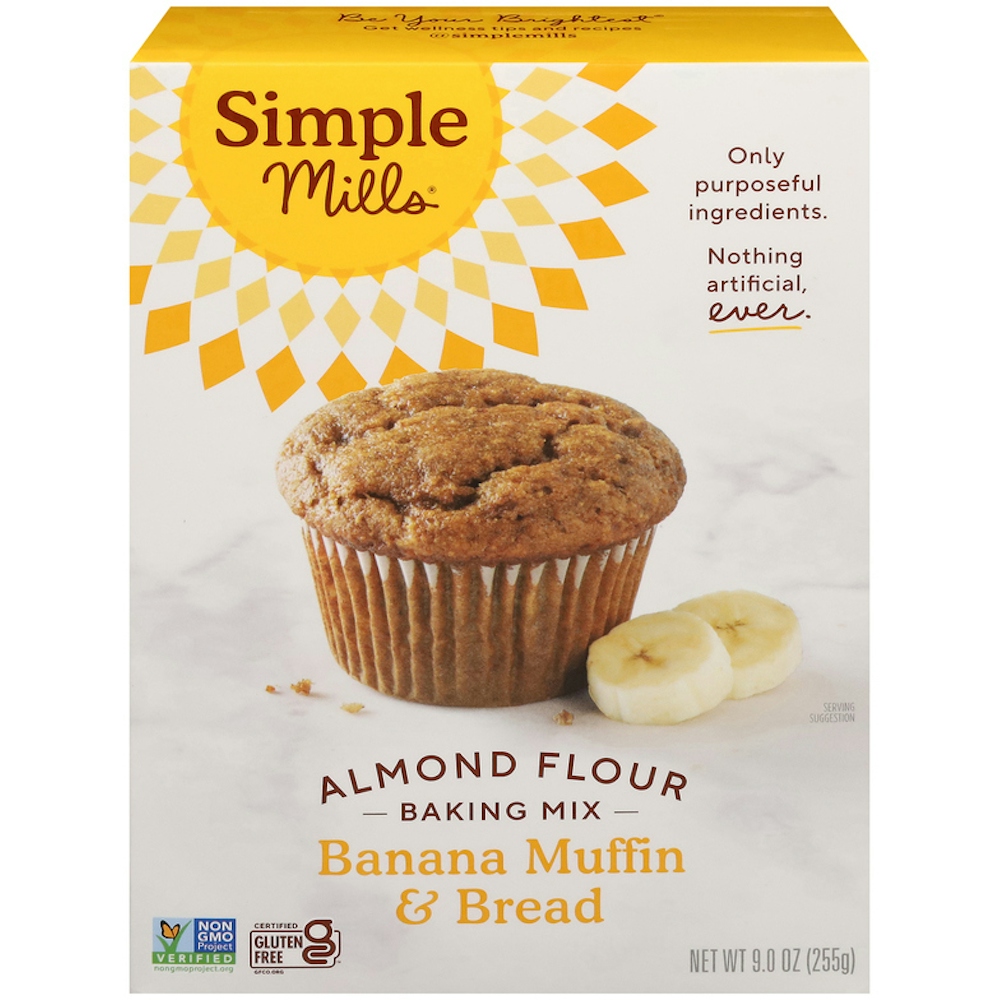 Simple Mills Baking Mix, Banana Muffin & Bread, Almond Flour, 9 Ounce