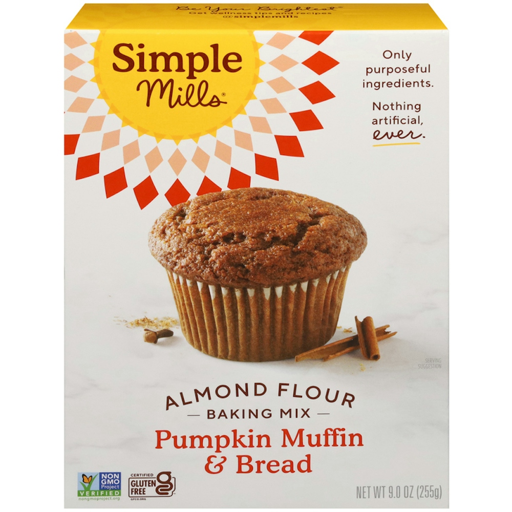 Simple Mills Gluten Free Pumpkin Muffin & Bread Almond Flour Baking Mix - 9oz