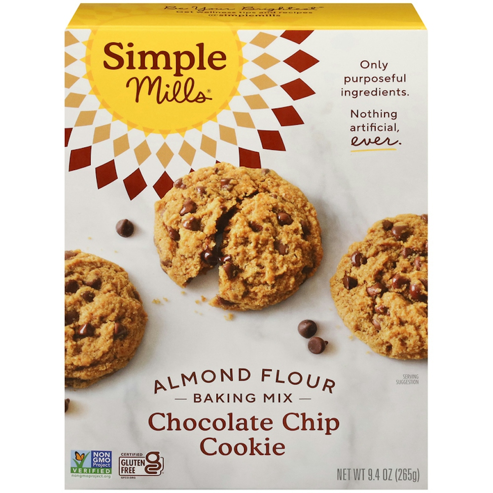 Simple Mills Chocolate Chip Cookie Almond Flour Baking Mix - 9.4 Ounce