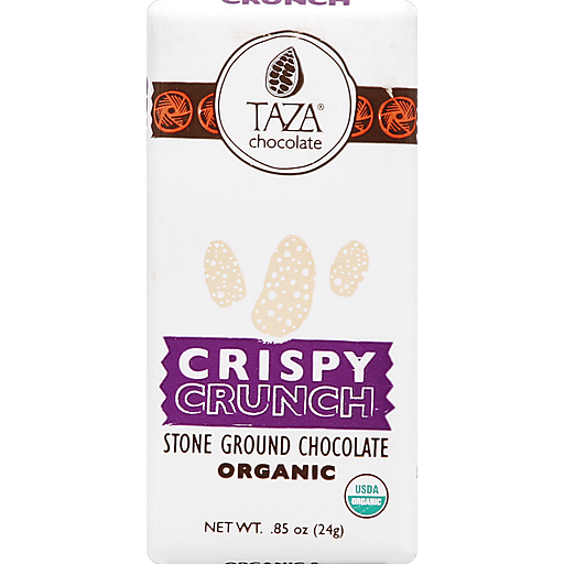 Taza Dark Chocolate, Stone Ground, Organic, Crispy Crunch 0.85 Oz