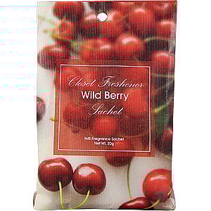 , (IMS Trading) Closet Freshener Wild Berry Freshens Small Spaces, 1 Sachet