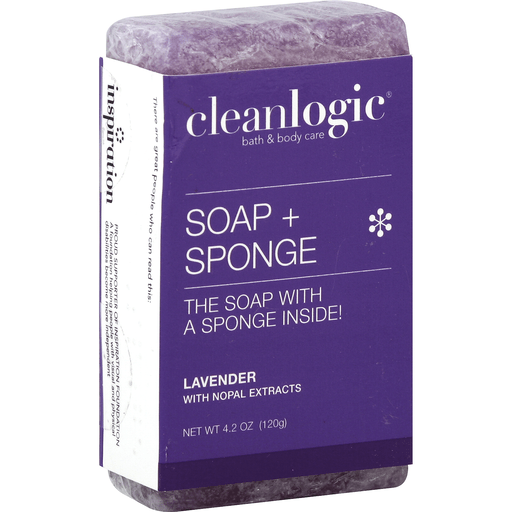 Clean Logic Soap + Sponge, Lavender