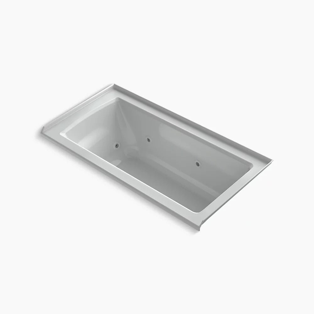 Kohler Archer 60" X 30" Alcove Whirlpool Bath, Right Drain K-1947-R-95