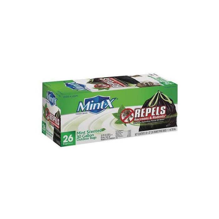 Mint-x Rodent Repellent Trash Bags 30 Gal Pk
