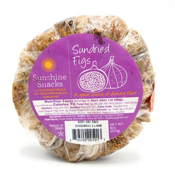 Sunshine Snacks Figs, Sundried 8 Oz