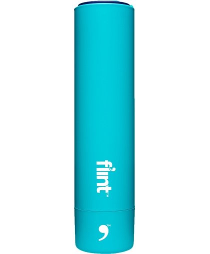 Flint Retractable Lint Roller, Refillable, 30 Sheets, Light Blue
