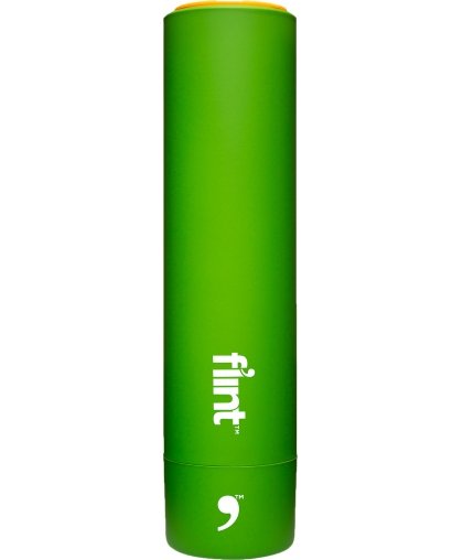 Flint Label Roll, Green Case With Yellow Cap