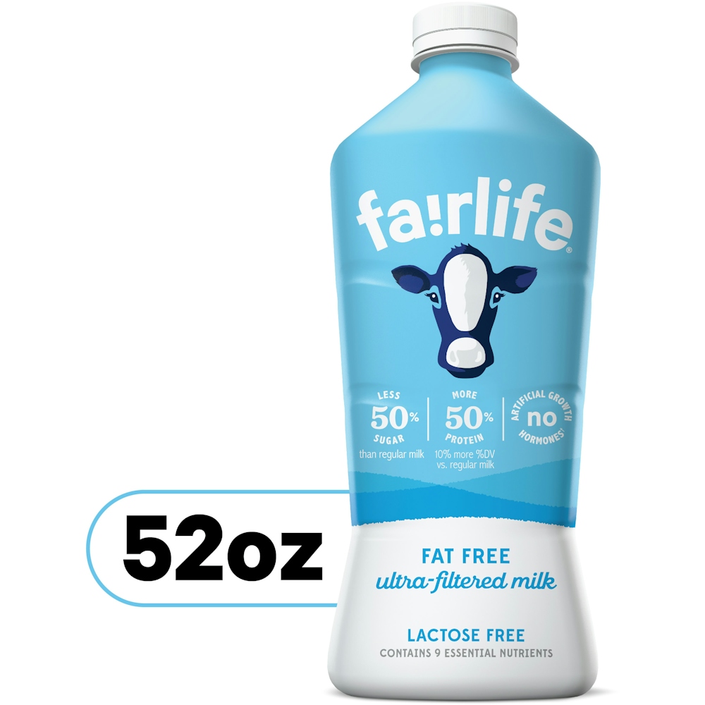 Fairlife Fat Free Ultra Filtered Milk, Lactose Free, 52 Fl Oz