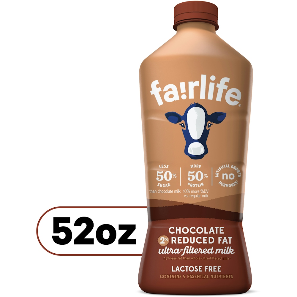 Fairlife Lactose Free Reduced Fat Chocolate Ultra Filtered Milk, 52 Fl Oz