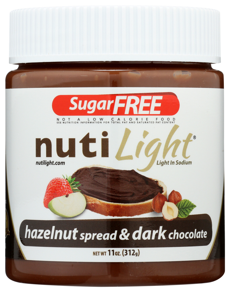NutiLight Sugar Free Hazelnut Spread & Dark Chocolate, 11 Oz