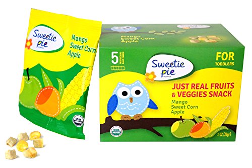 Sweetie Pie Organics Fruit & Veggies Snack, Mango, Sweet Corn, Apple