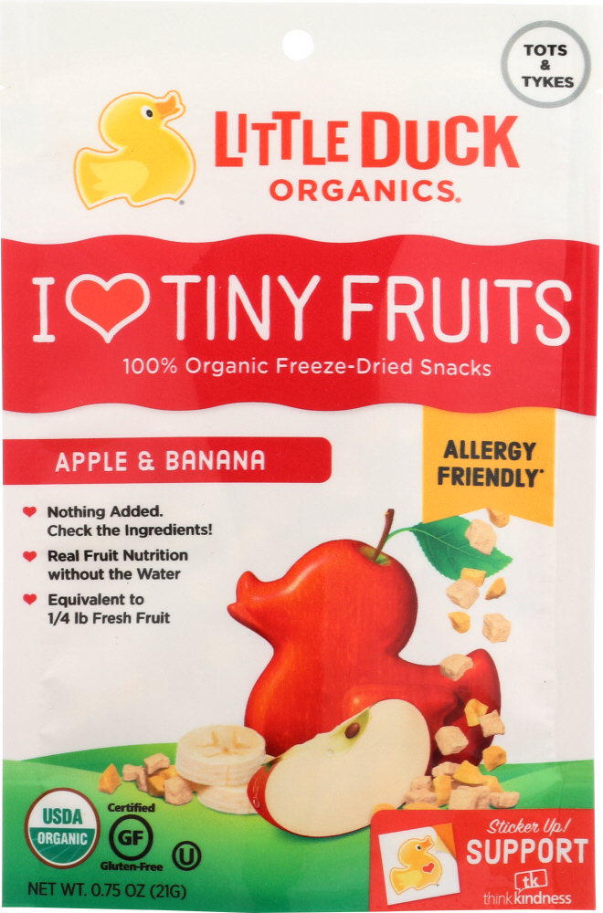 Little Duck Organics Tiny Fruits Freeze Dried Snacks - Apple & Banana