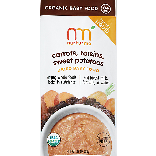 Nurturme Baby Food, Dried, Carrots, Raisins, Sweet Potatoes, 6+ Months