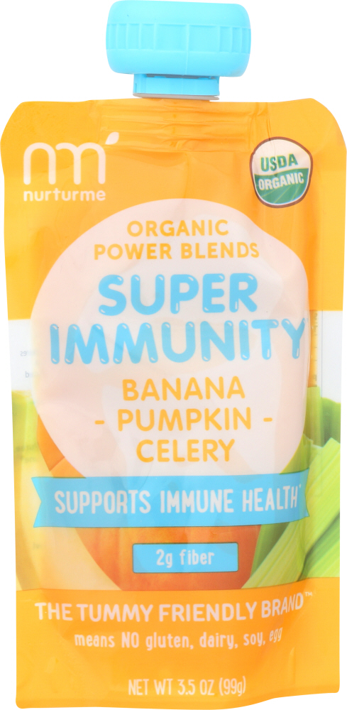 Nurturme Power Blends Super Immunity, Organic, Celery + Banana + Pumpkin
