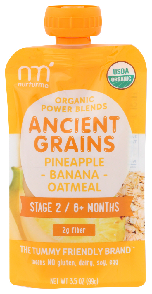 NurturMe Power Blends With Ancient Grains, Pineapple, Banana, Oatmeal - 3.5oz