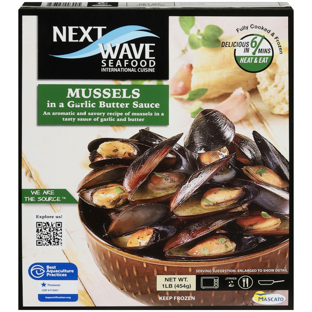 Next Wave Seafood Bantry Bay Premium Seafoods Mussels, In A Garlic Butter Sauce