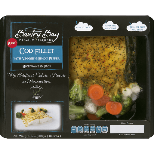 Bantry Bay Cod Fillet With Veggies & Lemon Pepper