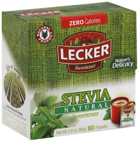Lecker Stevia, Natural, Packets Sweetener