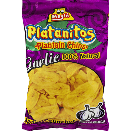 Mayte Platanitos Plantain Chips Garlic