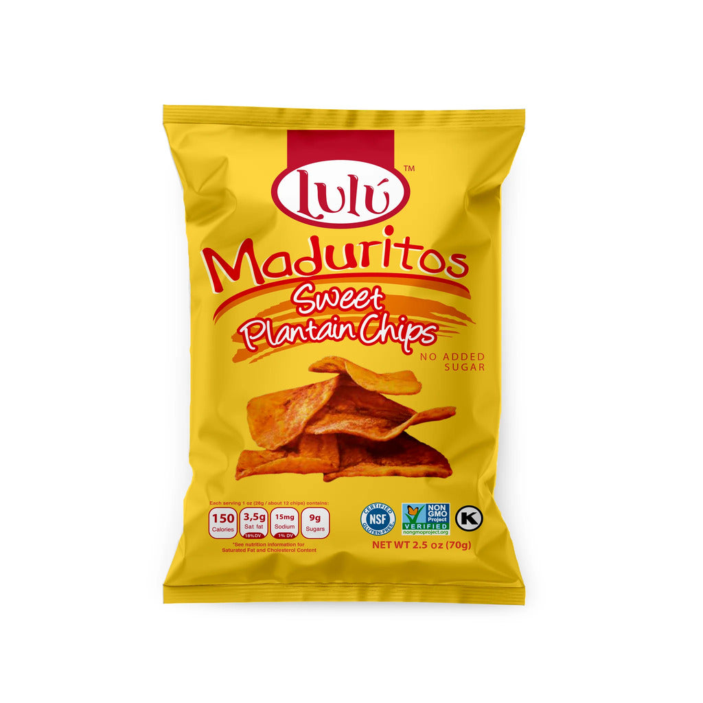 Lulu Plantain Chips Maduritos Sweet 70 G