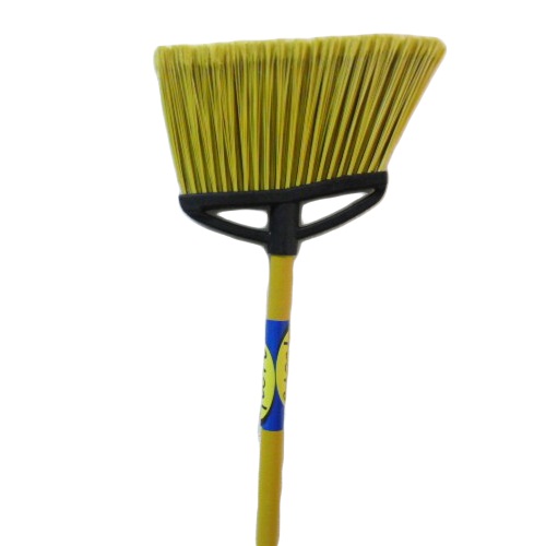 Angle Broom Fiori W/ Wood Handle Yellow Clr #221