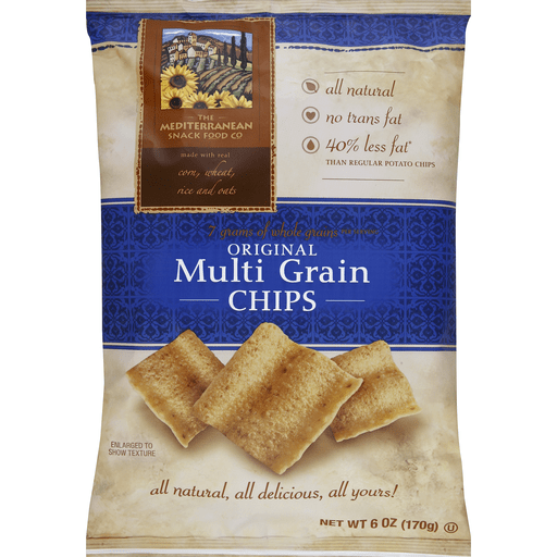 Mediterranean Snacks Chips, Original Multi Grain