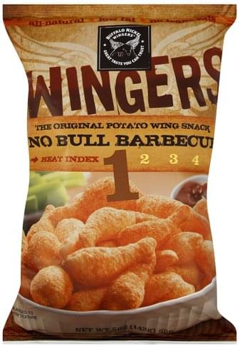Buffalo Nickel Wingers Potato Wing Snack, The Original, No Bull Barbecue