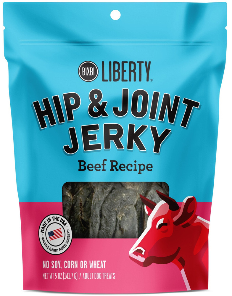 Liberty Adult Hip & Joint Jerky Beef Liver Recipe Dog Treats 5 Oz