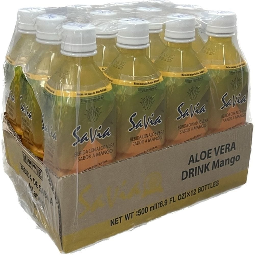 SaVia Aloe Vera Drink Mango Flavor, 1.25-Pounds