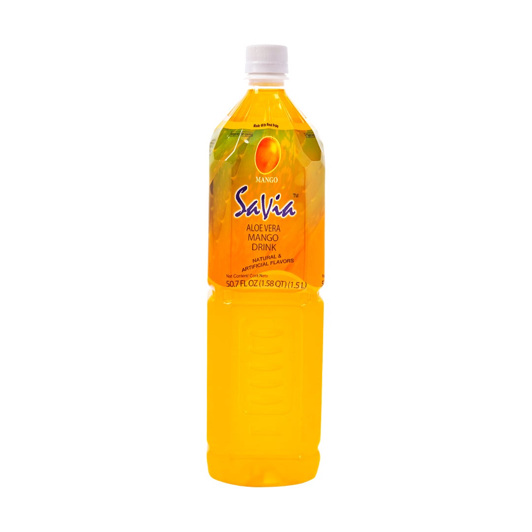 SaVia Aloe Vera Drink, Mango 50.7 Oz