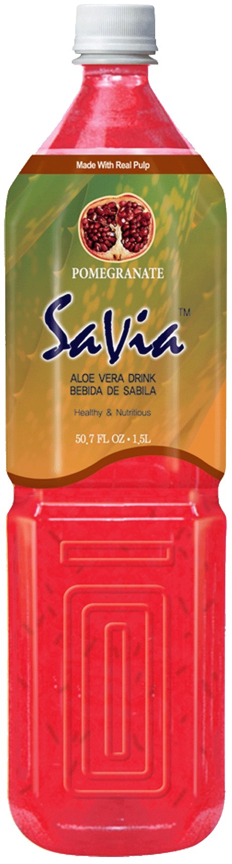 SaVia Aloe Vera Drink Pomegranate Flavor, 3.75-Pounds