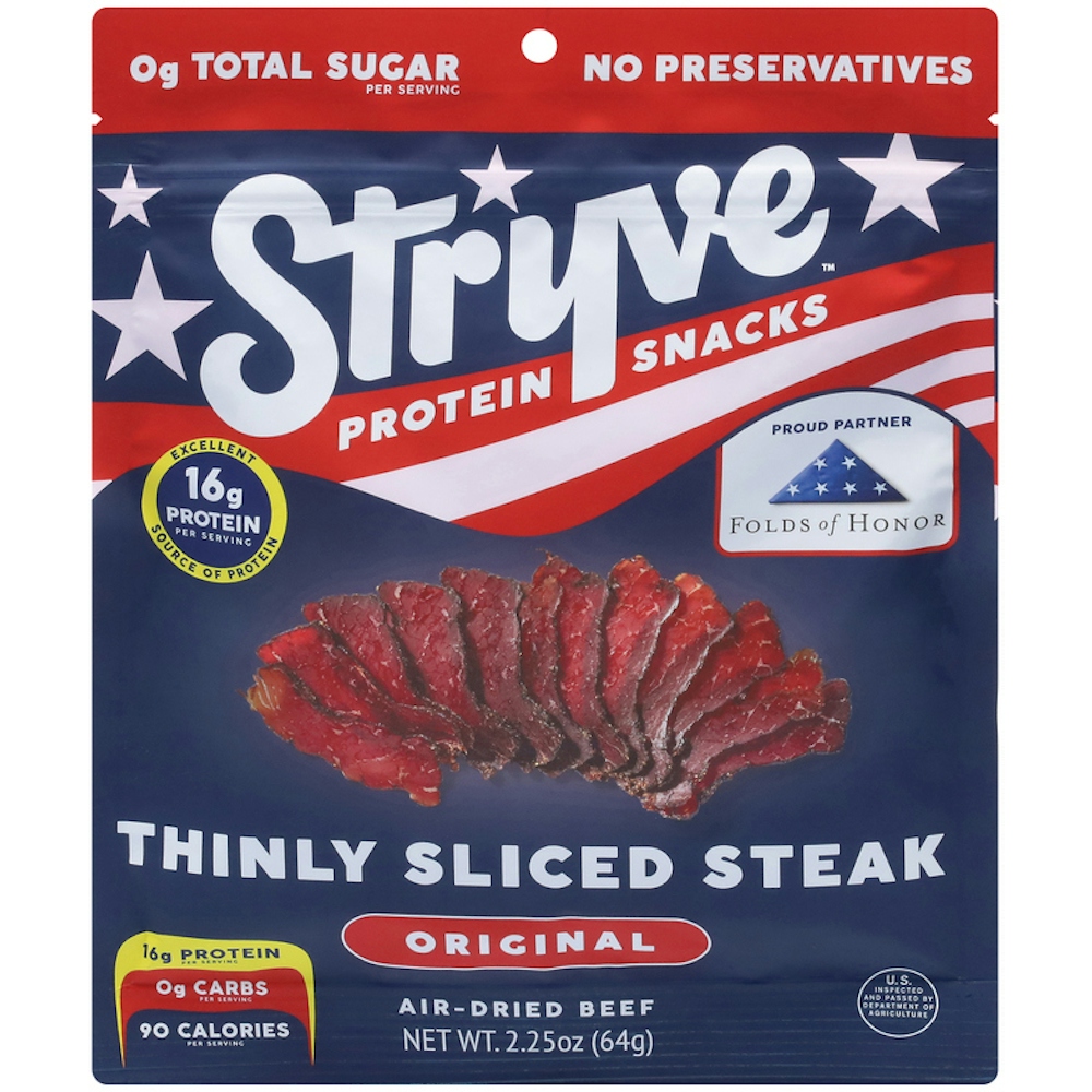 Stryve Original Beef Biltong Sliced Steak Snacks