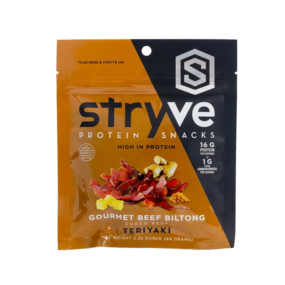 Stryve Beef Biltong, Gourmet, Teriyaki 2.25 Oz