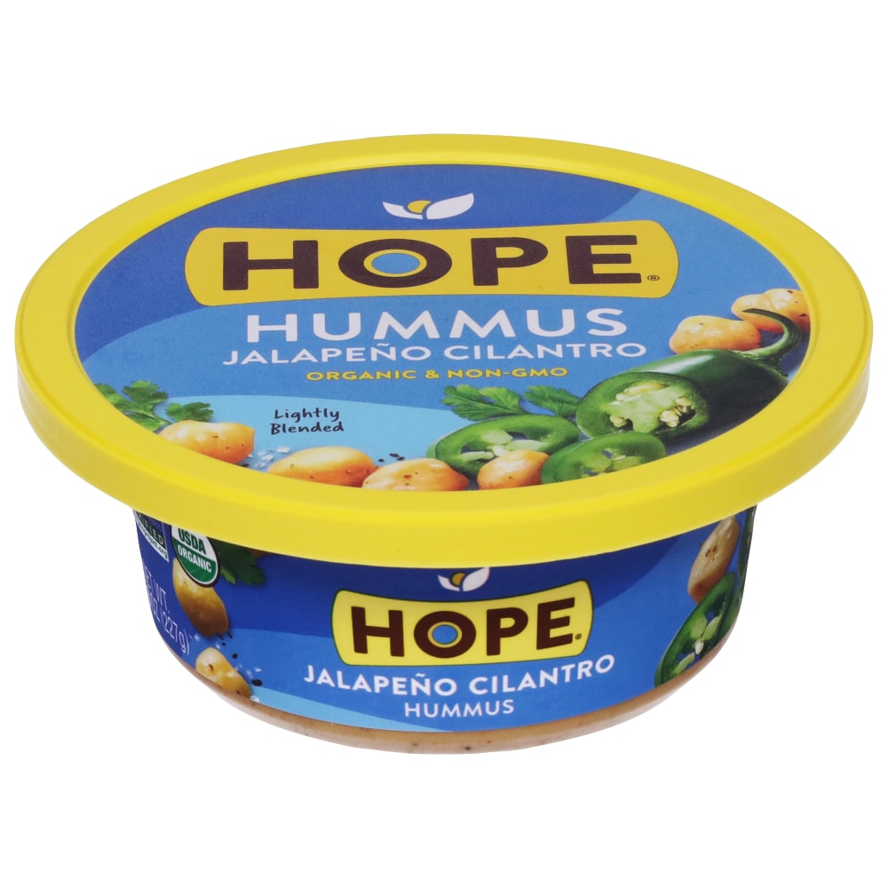 Hope Foods Hummus, Organic, Jalapeno Cilantro 8 Oz