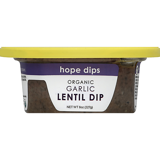 Hope Foods Orgnc Lentil Dip Grlc 8 Oz