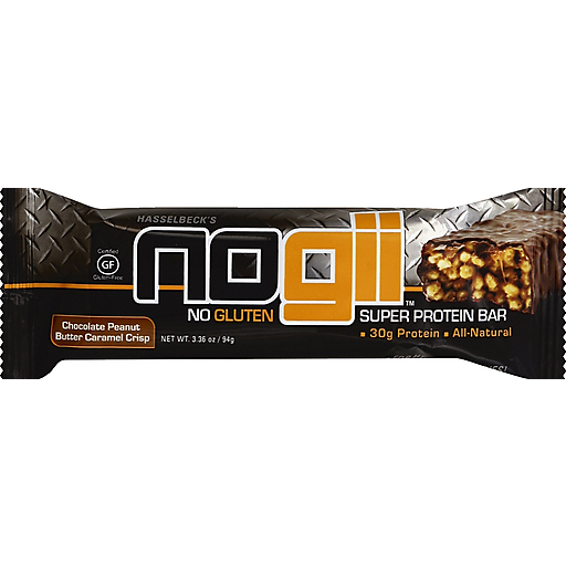 Nogii Protein Bar, Super, No Gluten, Chocolate Peanut Butter Caramel Crisp 3.36 Oz