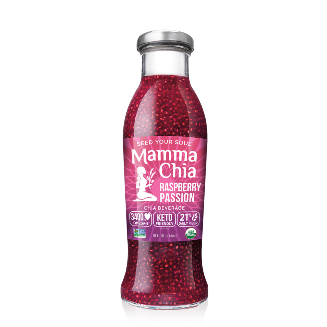 Mamma Chia Organic Raspberry Passion Vitality Beverage, 10 Oz