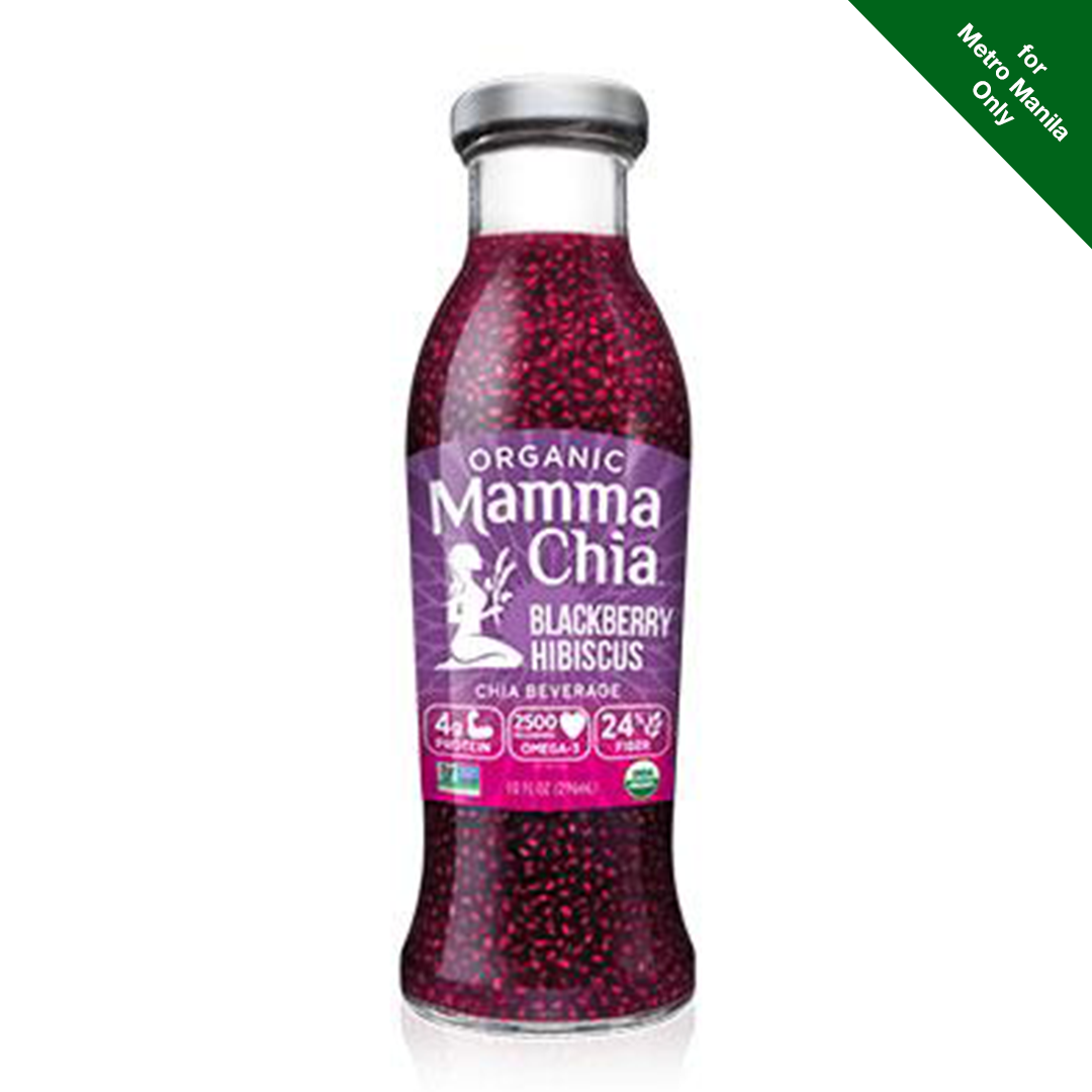 Mamma Chia Organic Blackberry Hibiscus Vitality Beverage, 10 Oz