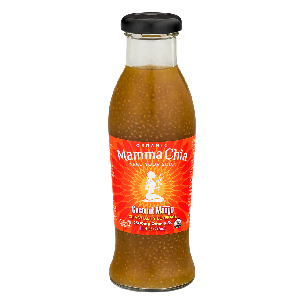Mamma Chia Organic Coconut Mango Vitality Beverage, 10 Oz