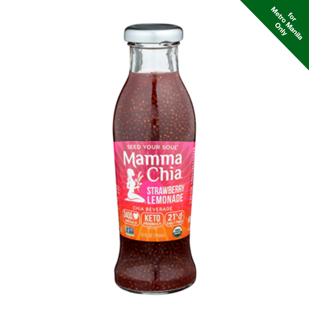 Mamma Chia Organic Vitality Beverage Strawberry Lemonade